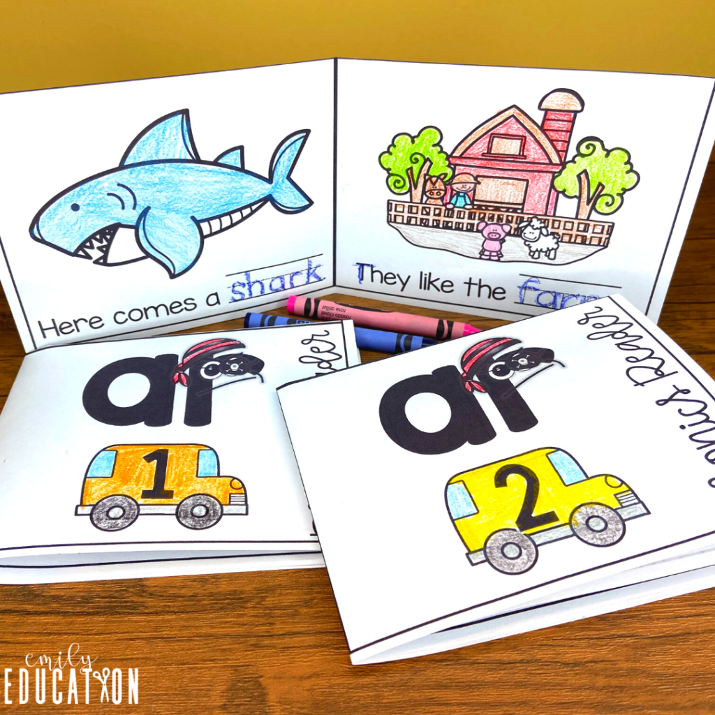 mini books are a fun way to give students practice reading words with r-controlled vowel sounds