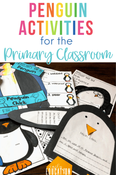 penguin activities and resources for the primary classroom