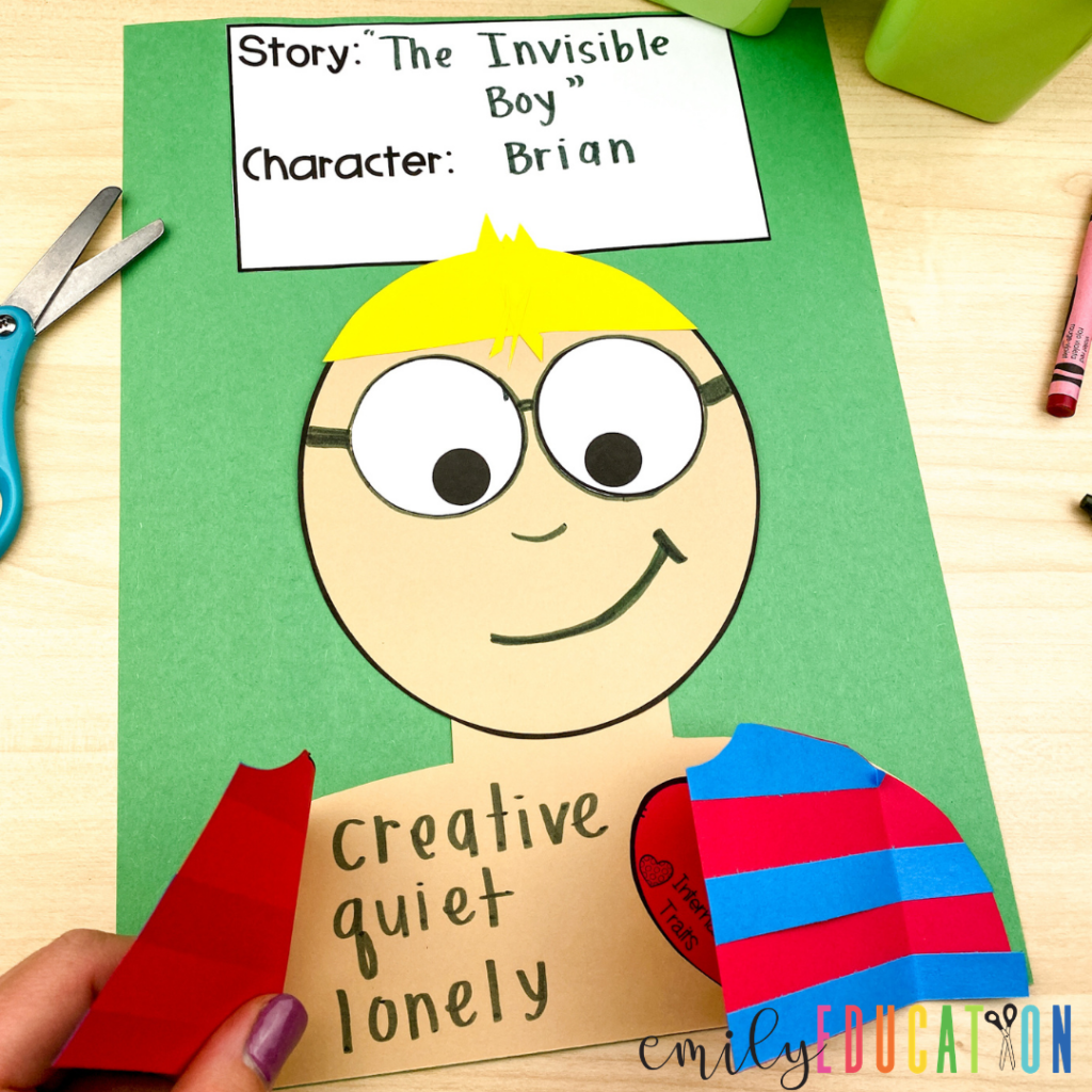 This internal external character trait craft really helps students with understanding the difference