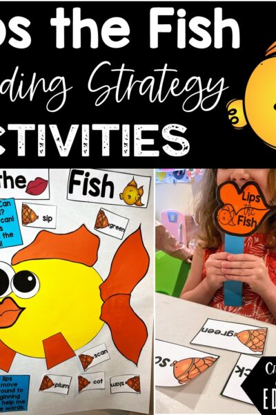 Lips the Fish Reading Strategy anchor chart and activities