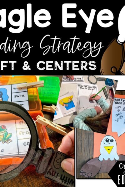 eagle eye anchor chart and activities for teaching this important reading strategy