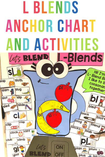 Use these L blend activities and anchor chart to engage your students in fun learning activities
