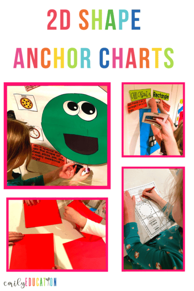 Use these fun and engaging 2D shape anchor charts and activities to introduce your students to 2D shapes