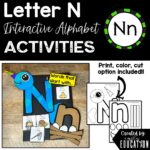 Letter N Alphabet Crafts and Directed Drawing - Emily Education