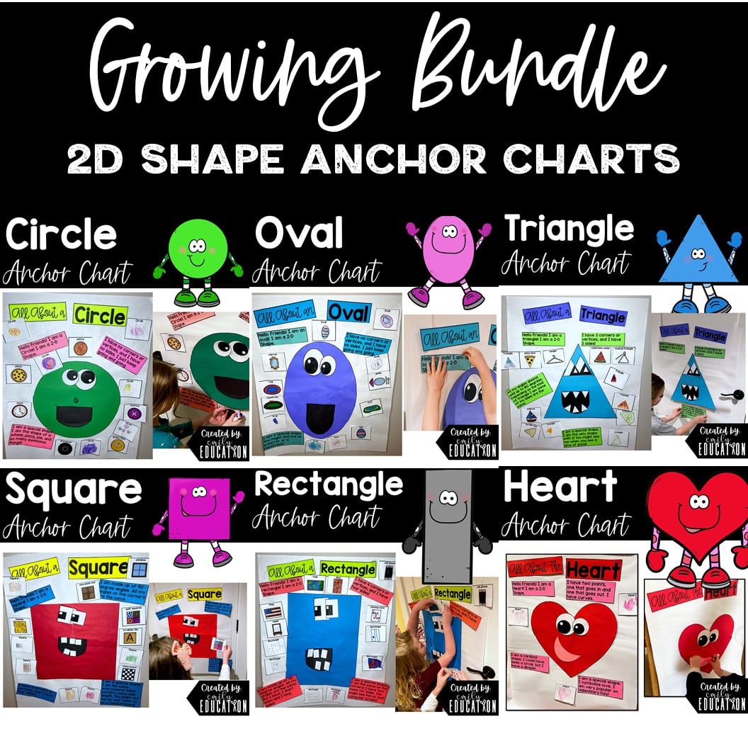 2d shapes anchor chart