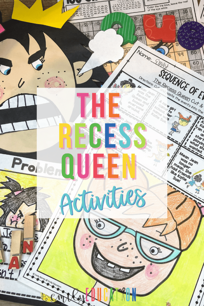Book activities for The Recess Queen