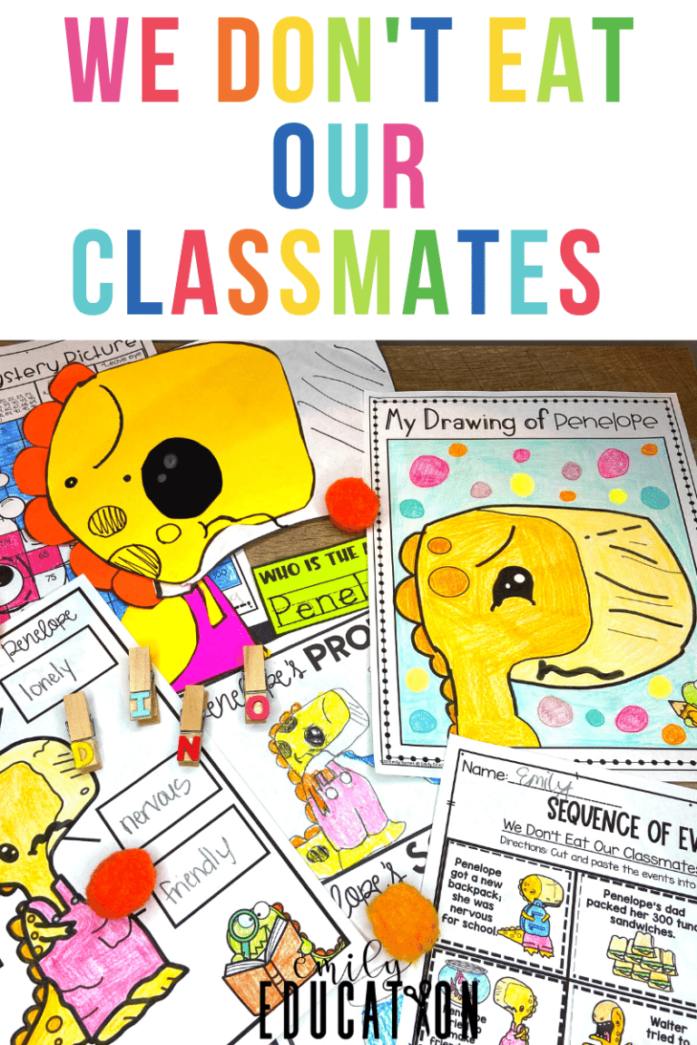 We Don't Eat Our Classmates Book Activities - Emily Education