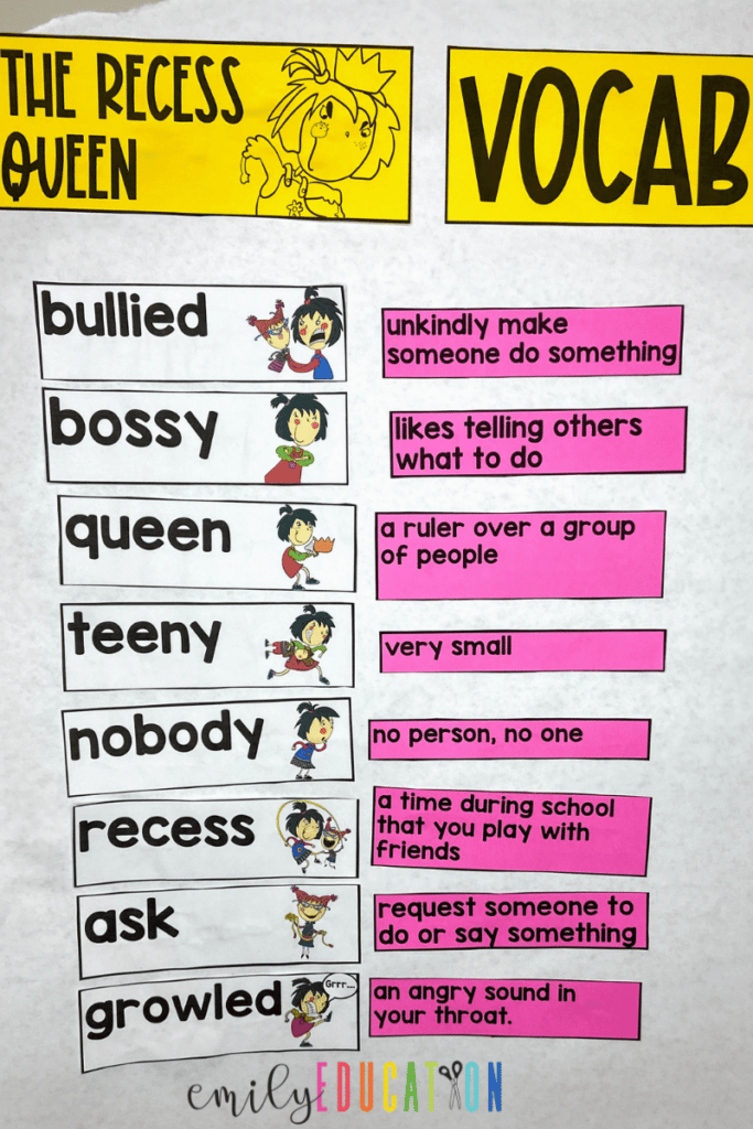 Helping students with unfamiliar vocabulary before reading gives