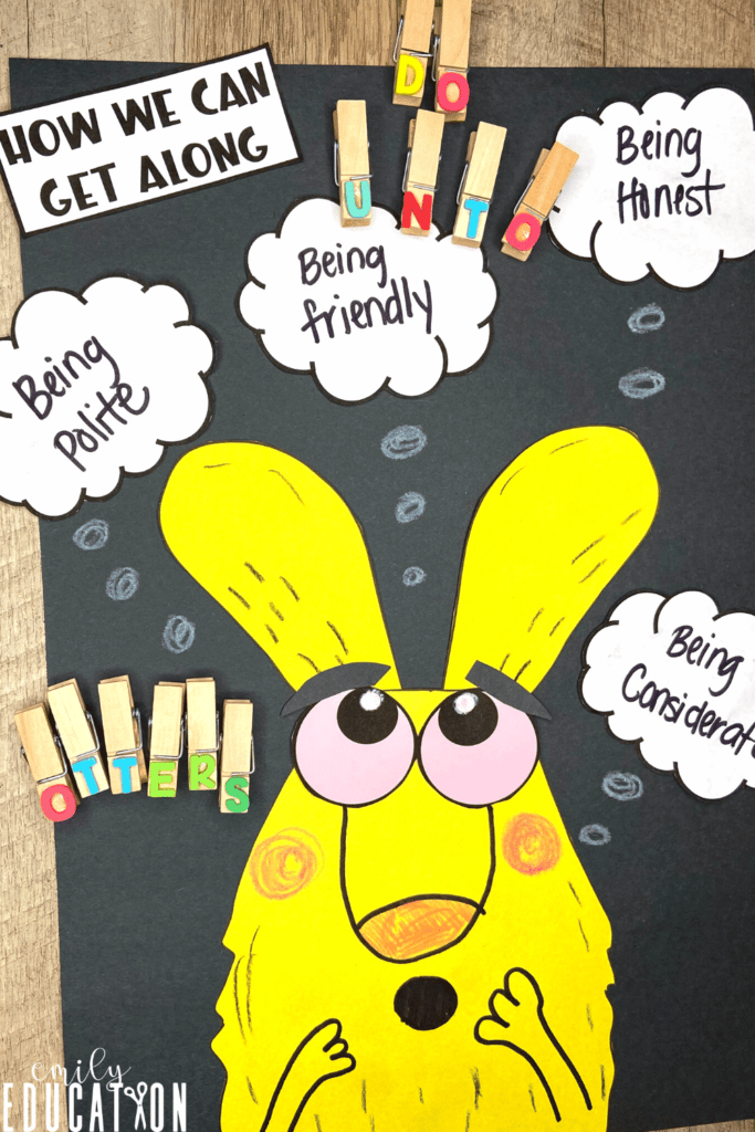 This we can get along rabbit craft is a great activity for students to reflect on what they learned through the book
