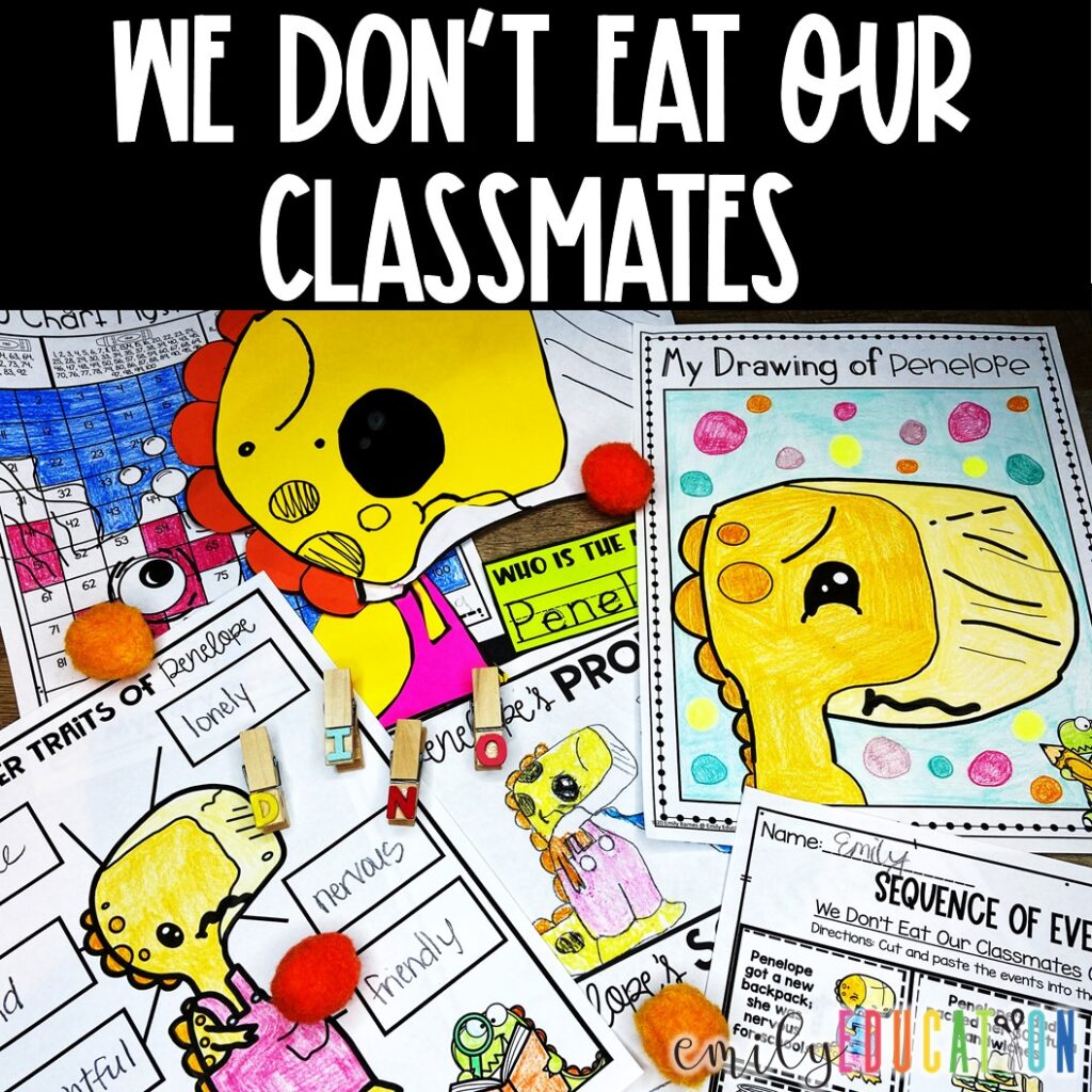 Engaging activities and crafts to go along with the book We Don't Eat Our Classmates by Ryan Higgins These activities are a great way to kick off the new school year.