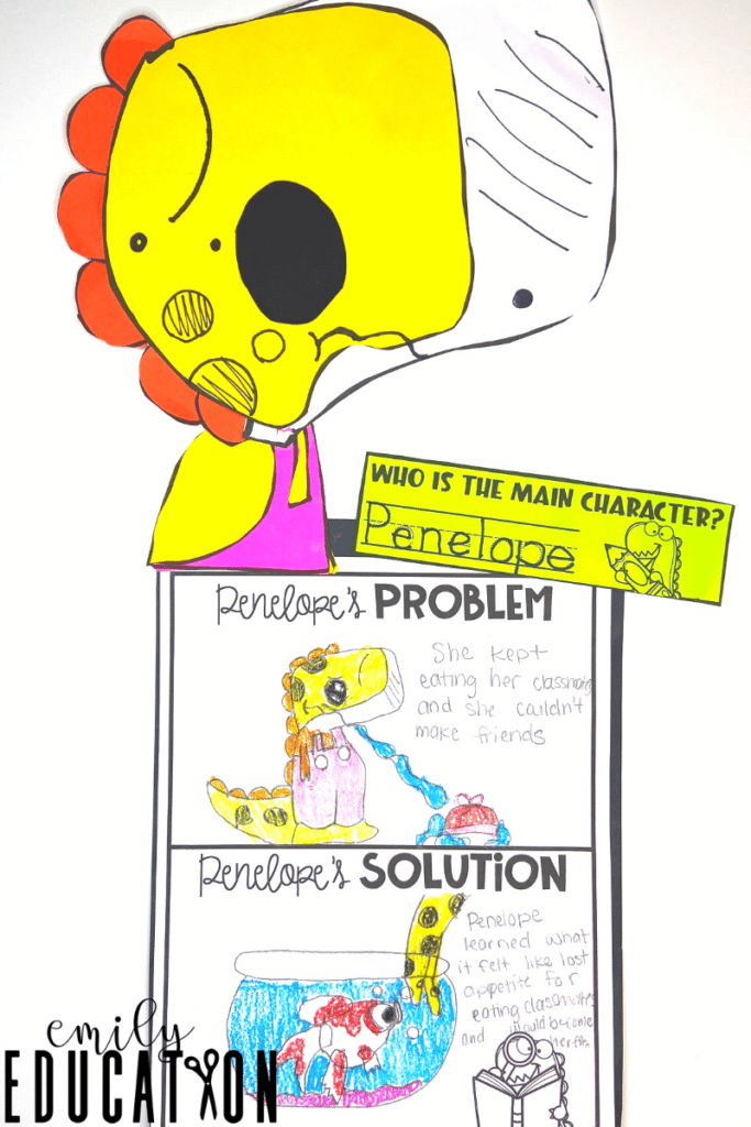 This adorable activity focuses on problems and solutions within the book We Don't Eat Our Classmates. It allows students to dive deeper into the story and understand the concepts.
