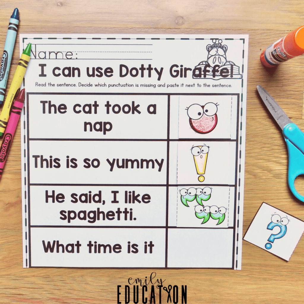 Dotty Giraffe is a reading strategy to help students improve reading fluency, inflection and pauses. 