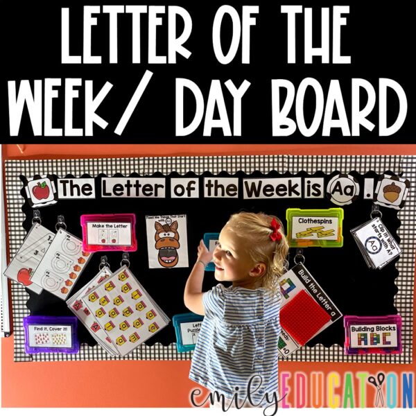 Letter of the Week or Letter of the Day Alphabet Activities are perfect for hands-on centers as students are learning the letters of the alphabet.