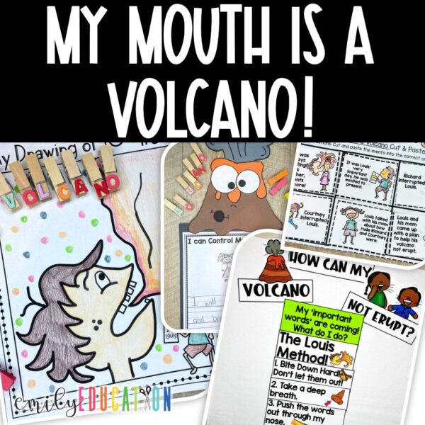 My Mouth is a Volcano book based activities set