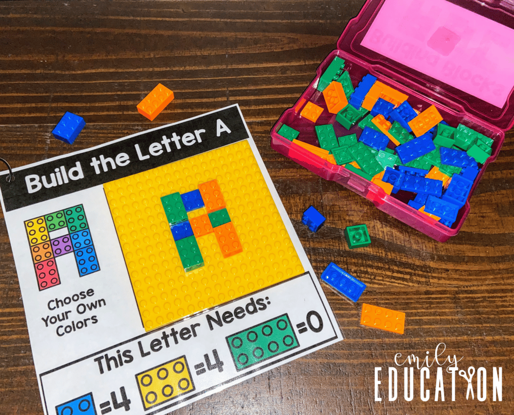 Bring the alphabet to life with these awesome center activities for your Kindergartners. These hands on building block activities teach the alphabet in a fun and engaging way!