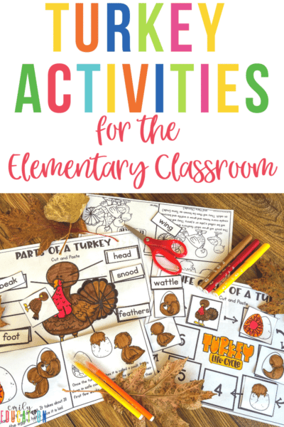 Turkey Activities for the Elementary Classroom