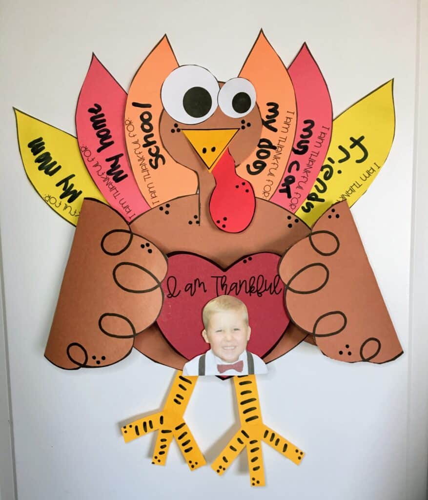 Turkey activities are interactive and engaging and make the holidays extra exciting. We love a good turkey craft, this thankful craftivity is so much fun and looks super cool!