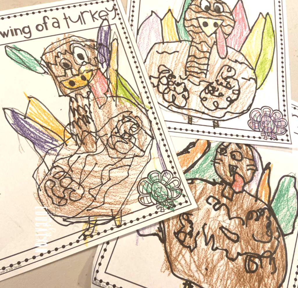 This turkey directed drawing is a hit year after year