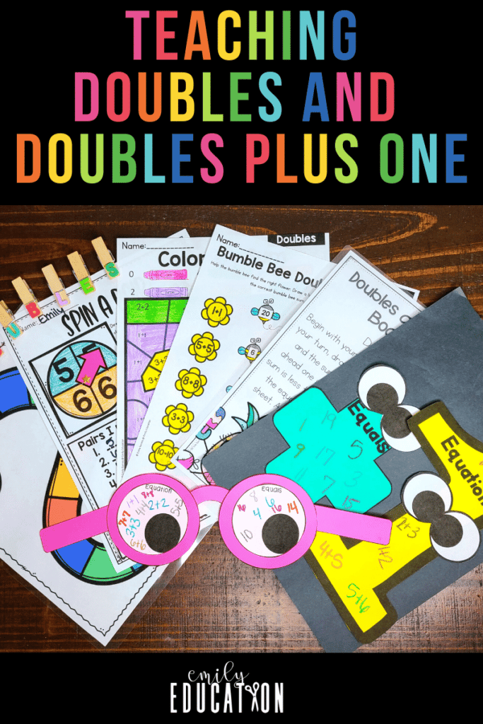 Your students will loves these doubles and doubles plus one activities in this bundle