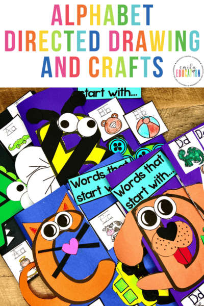 Use these alphabet directed drawings and crafts to help your students master letter identification and sounds.