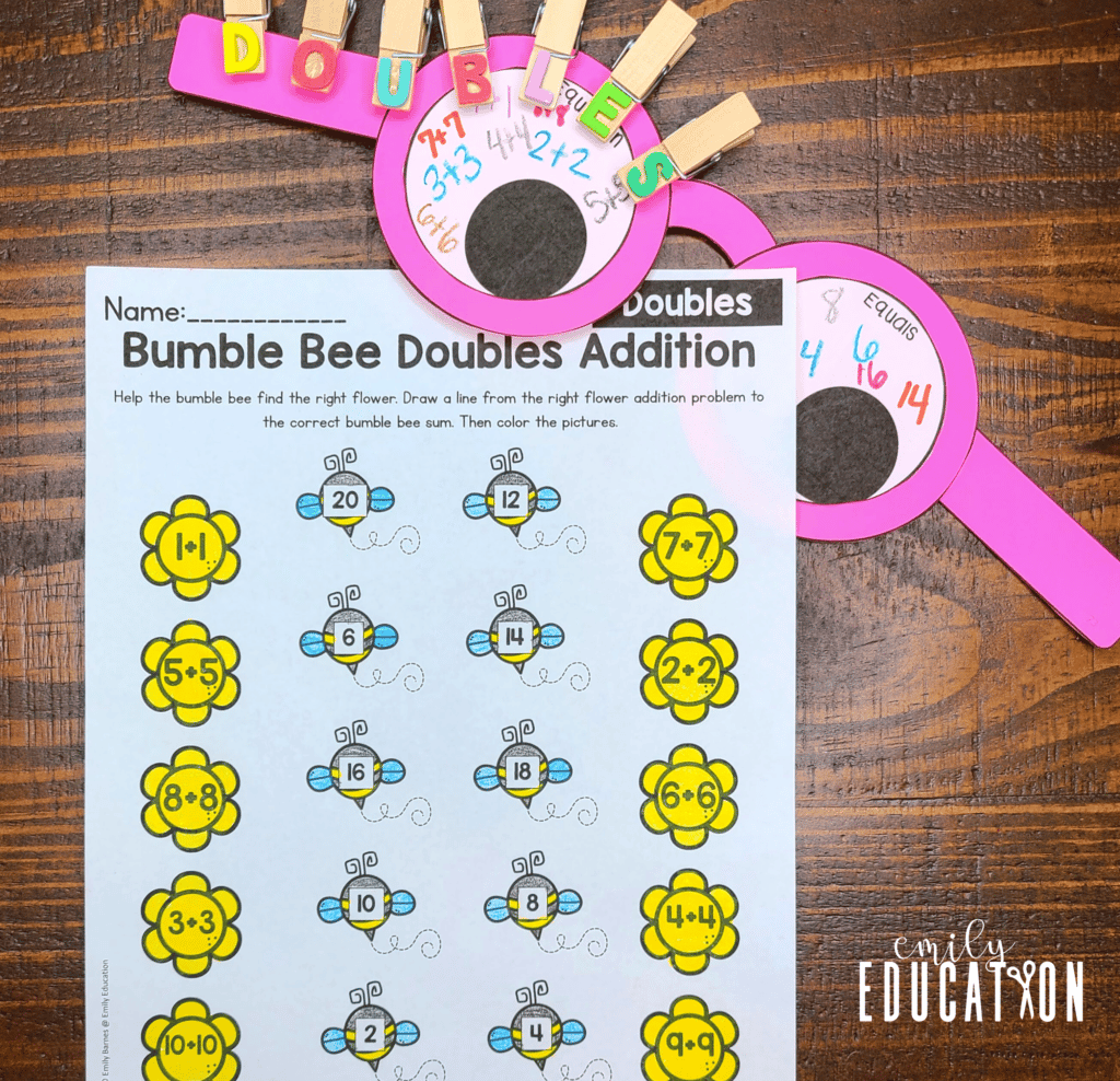 Get your students up and moving with these fun doubles and doubles plus one activities