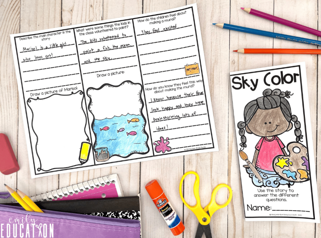 The reading comprehension trifold brochure is a fun and engaging way to check for understanding after students read the story.