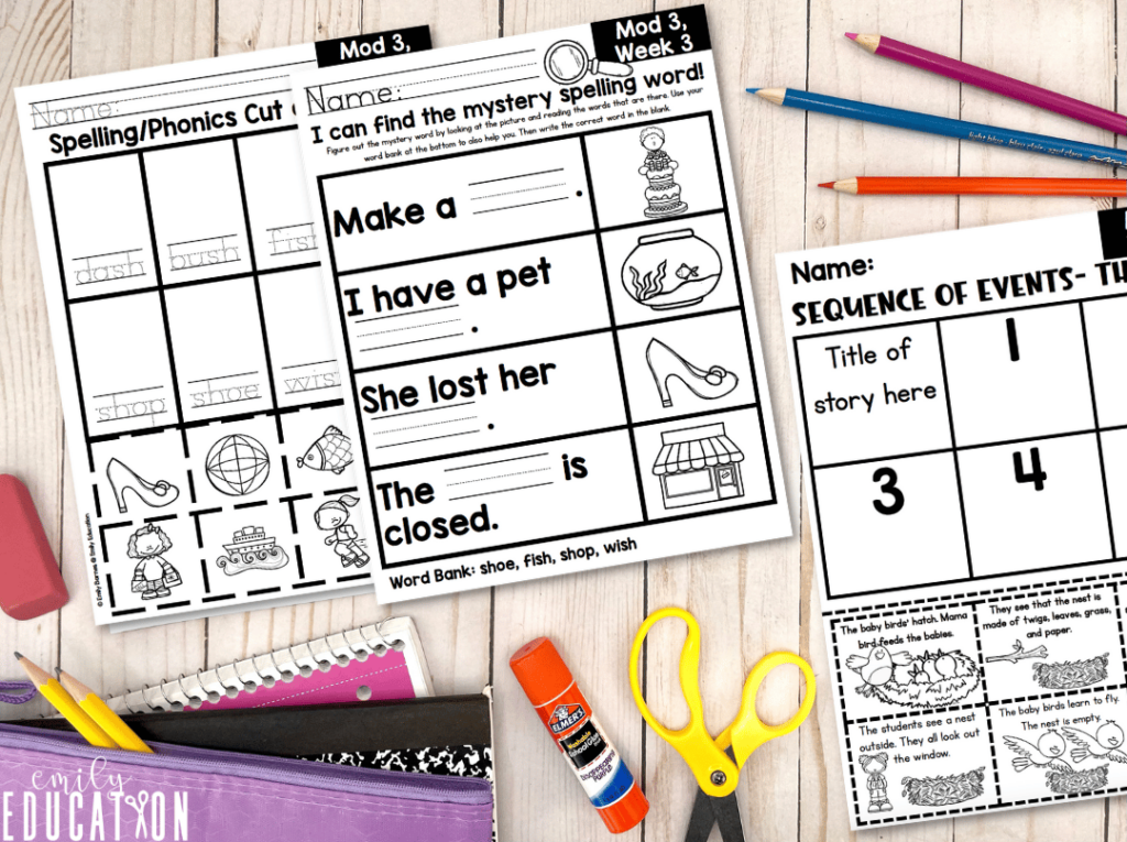 supplemental print and digital activities for into reading first grade